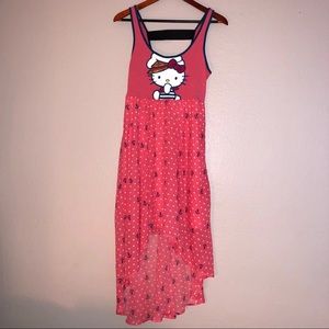RARE pink Hello Kitty high-low dress